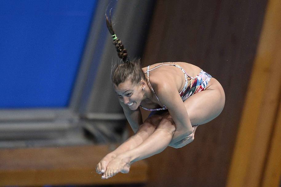 Campionati mondiali a Kazan, Russia. 28 luglio Tania Cagnotto nella gara di tuffo dalla piattaforma 1 metro. (Lapresse)